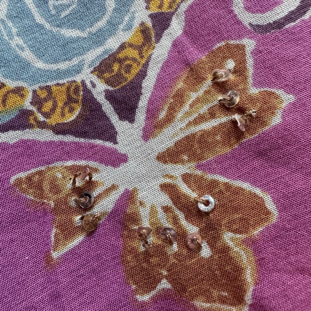 Sigrid Olsen Floral and Sequin Vintage Skirt - Picture 14 of 15